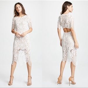For Love and Lemons Luna White Lace Dress with Slip